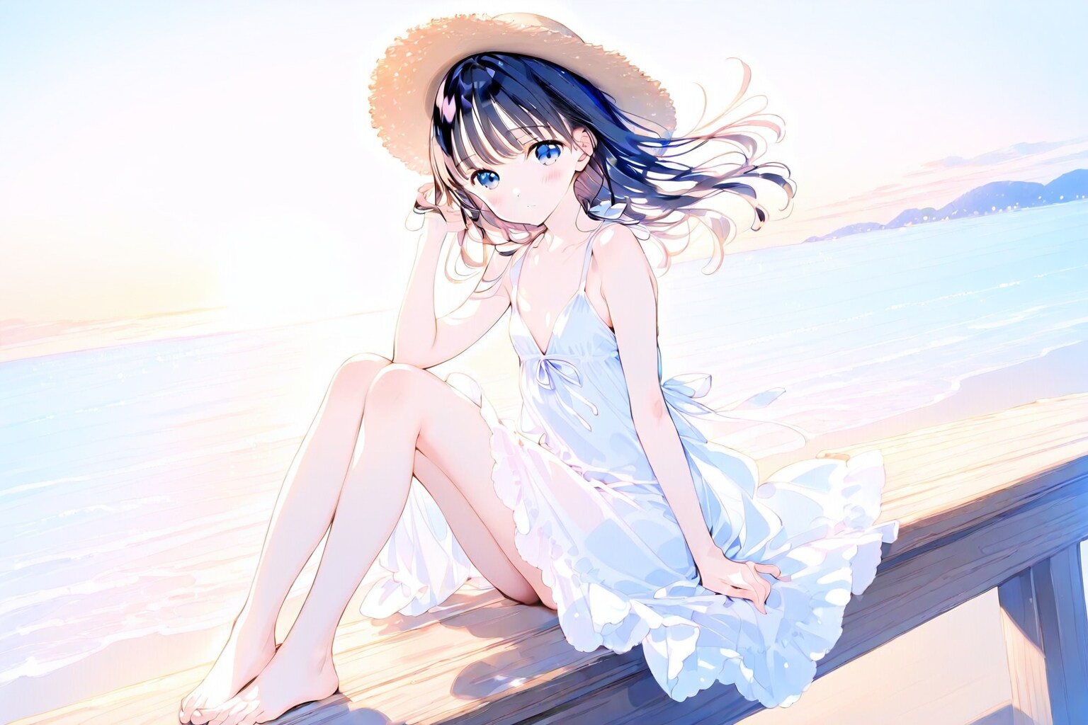 桟橋(WAVE)(8) | の人気AIイラスト・グラビア