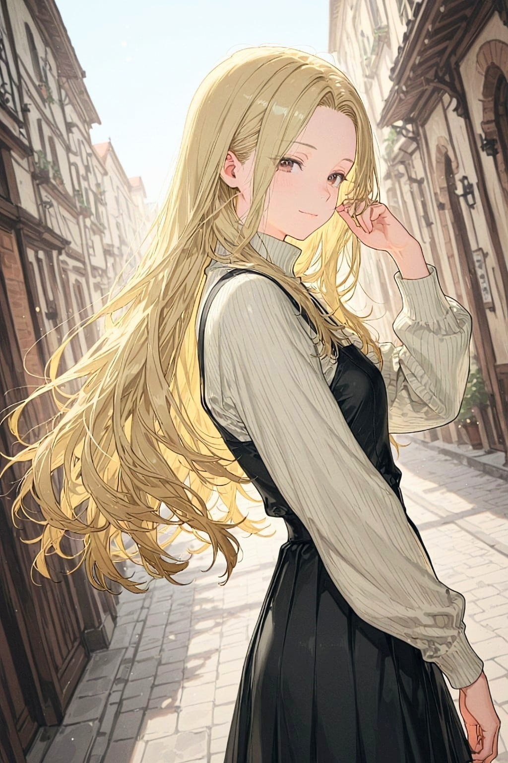 街にいる女の子