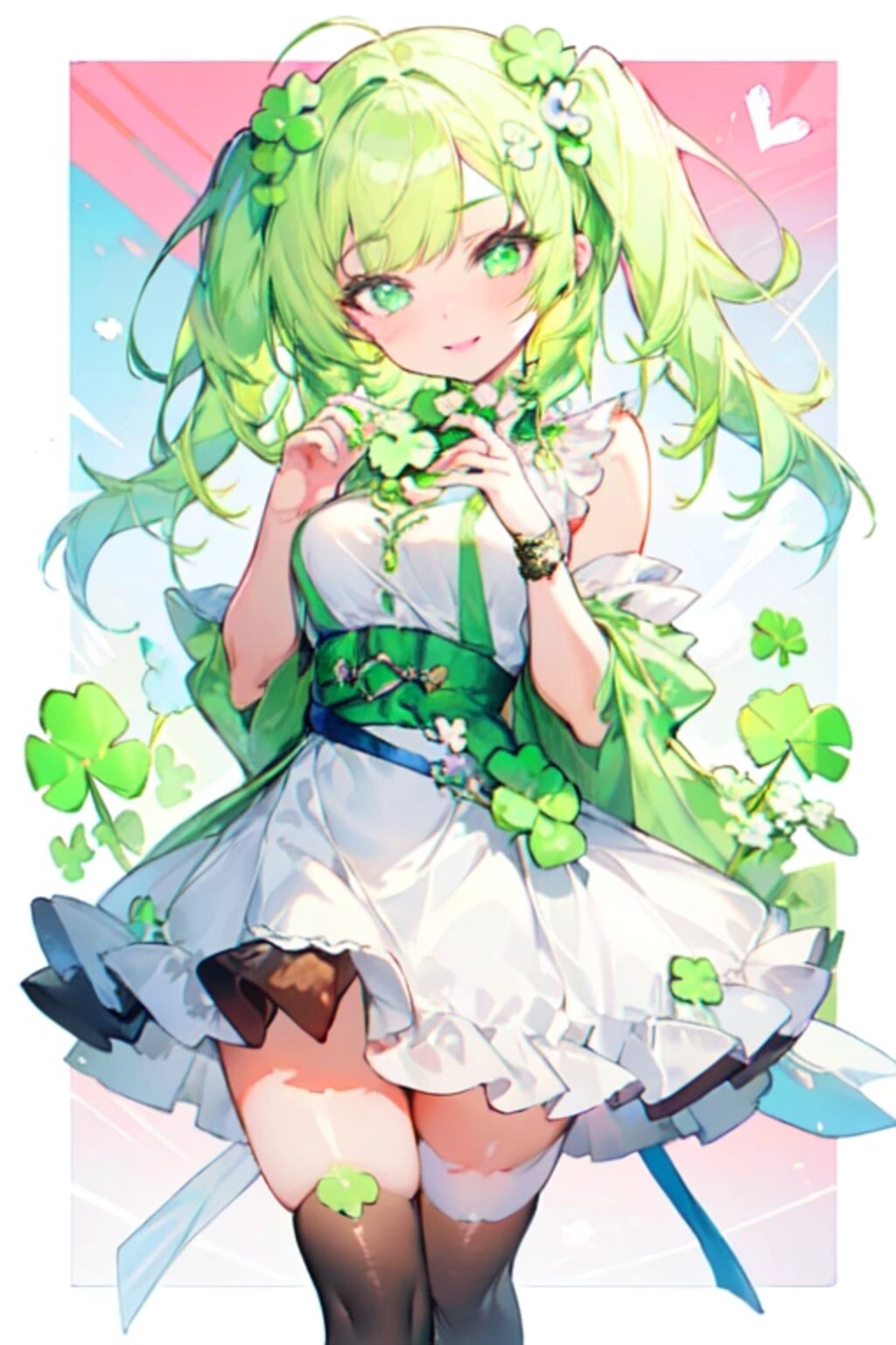 四つ葉のクローバーを見つけて幸せなうちの子☘その4(11枚)