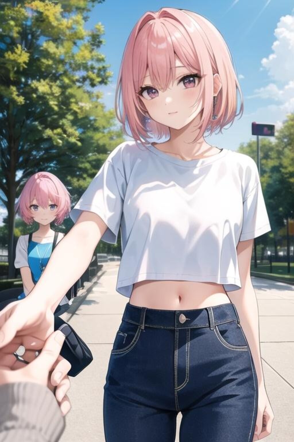 桃髪女子（公園ほか）