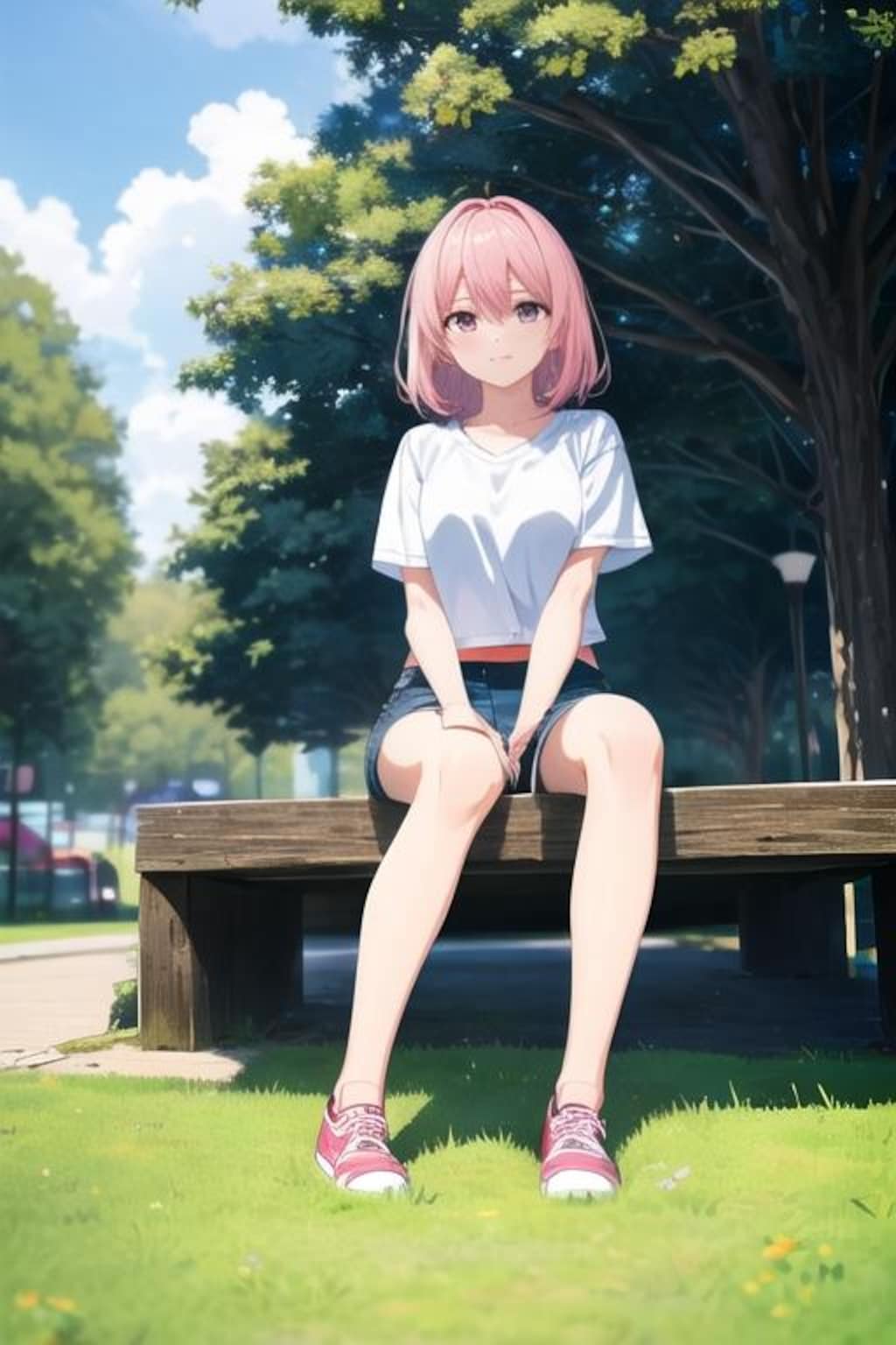 桃髪女子（公園ほか）