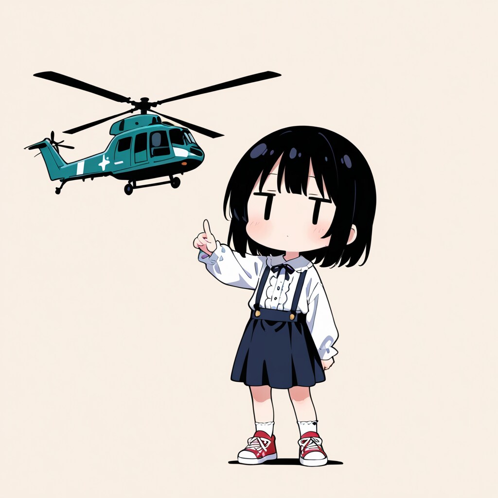 ヘリコプターを見た | の人気AIイラスト・グラビア