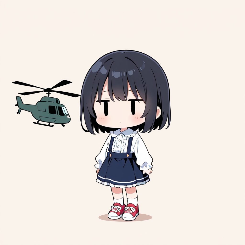 ヘリコプターを見た