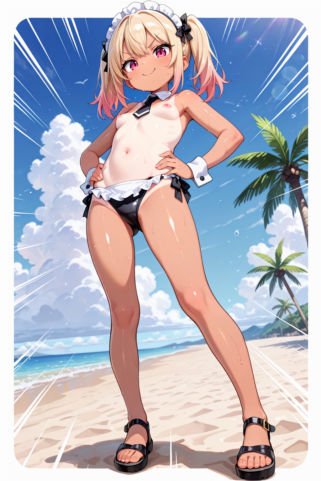 ごしゅじーん、この水着どうだーっ！