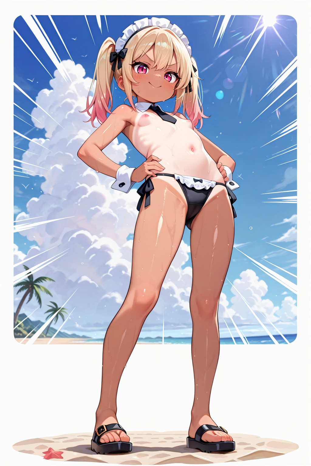 ごしゅじーん、この水着どうだーっ！