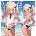 ごしゅじーん、この水着どうだーっ！ 12枚目