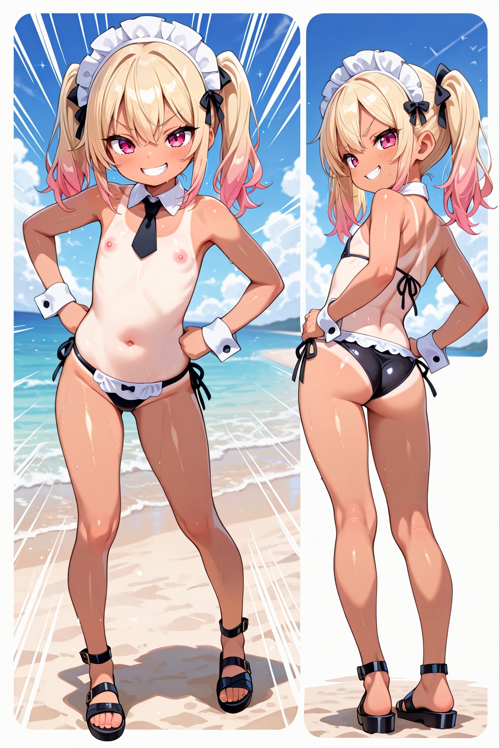 ごしゅじーん、この水着どうだーっ！