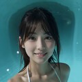 可愛い水着女子とプールデート 2枚目