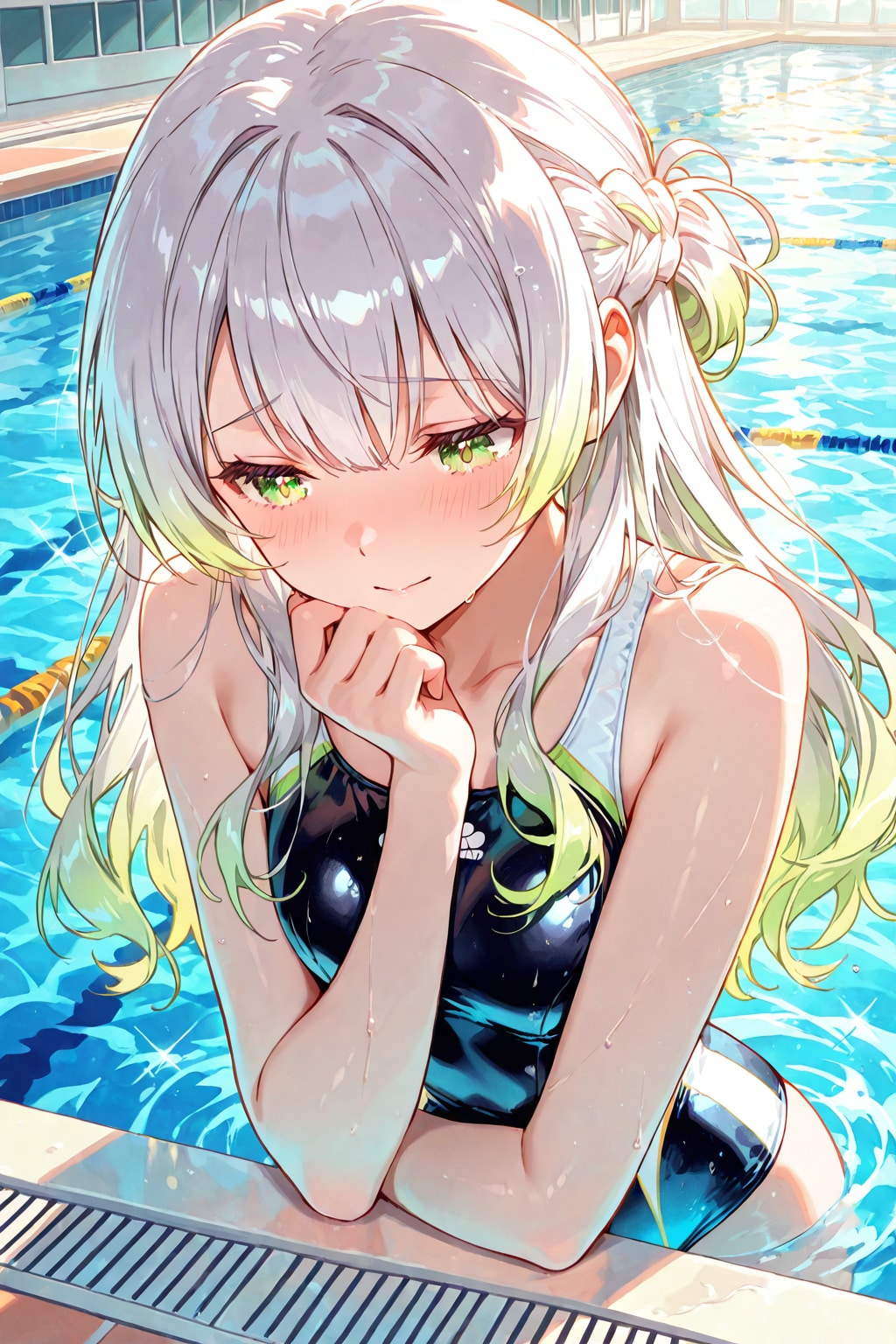 セリュナさんとプール