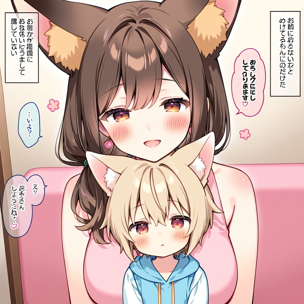 child+MILFのツーペア、cfgとstepちょい上げ
