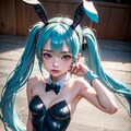 初音ミクです。008_バニーガール 3枚目