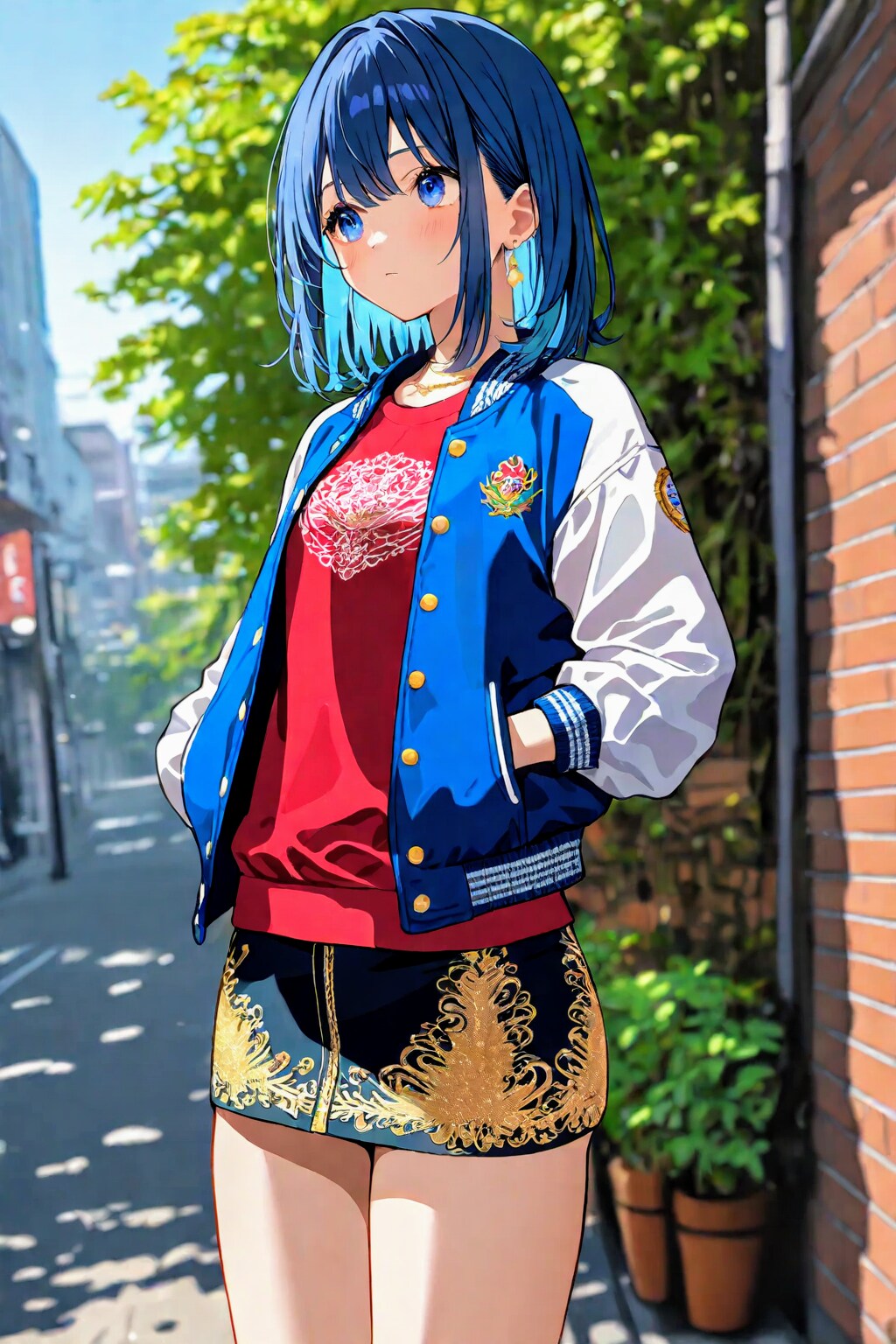 スカジャン着こなす、お姉やん2