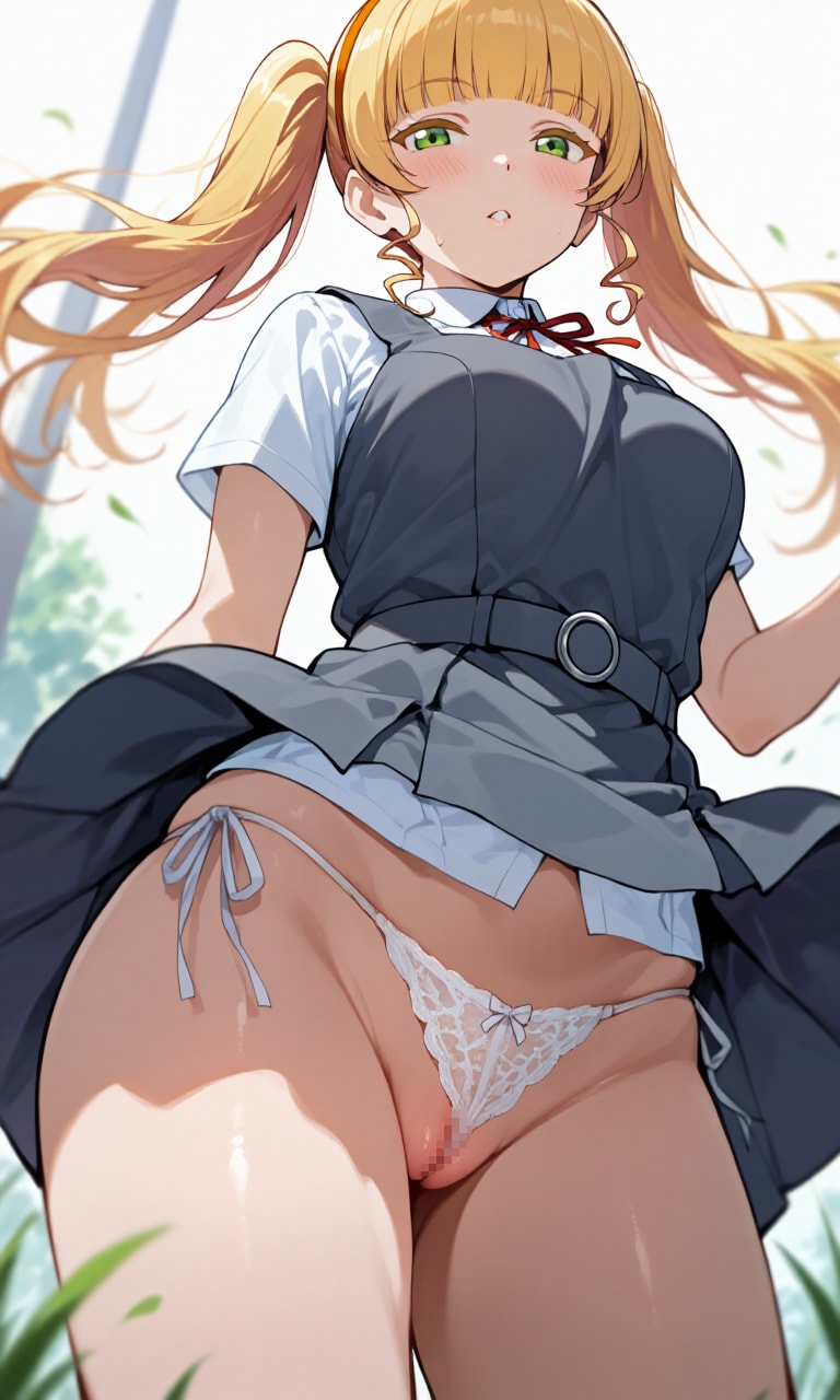 すみれ秘密のパイパン♡　～パンチラ～　③