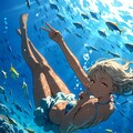 水中ビキニ　つばき 2枚目