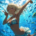 水中ビキニ　つばき 6枚目