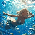水中ビキニ　つばき 5枚目
