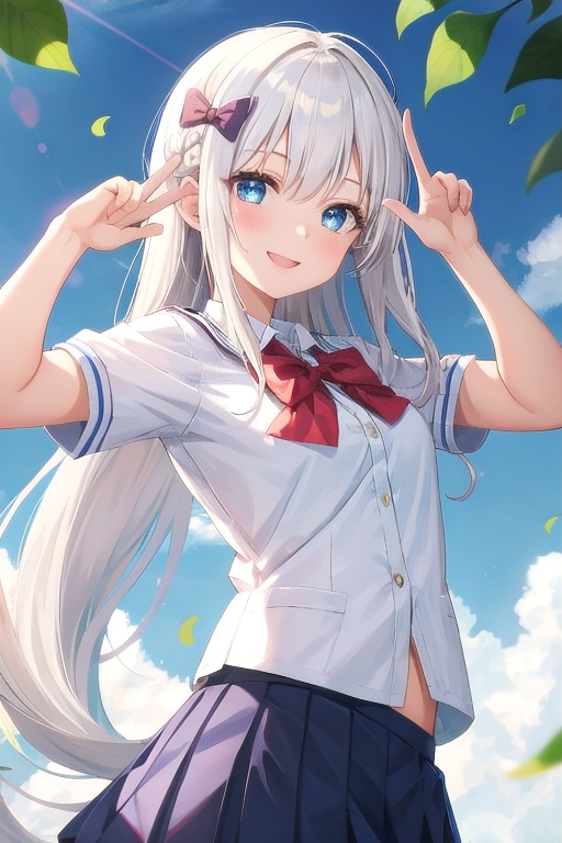 制服の女子校生１４ | の人気AIイラスト・グラビア