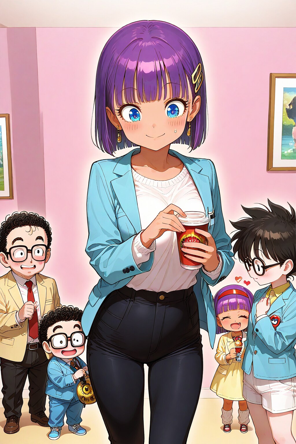 23歳の大人の淑女に改造され絶世の美少女ロボットと成ったDr.スランプのアラレちゃんの艶やかな姿