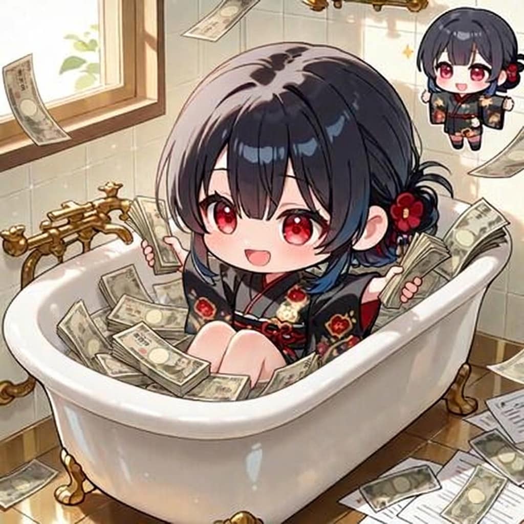 金風呂に入るミニトキヒメ