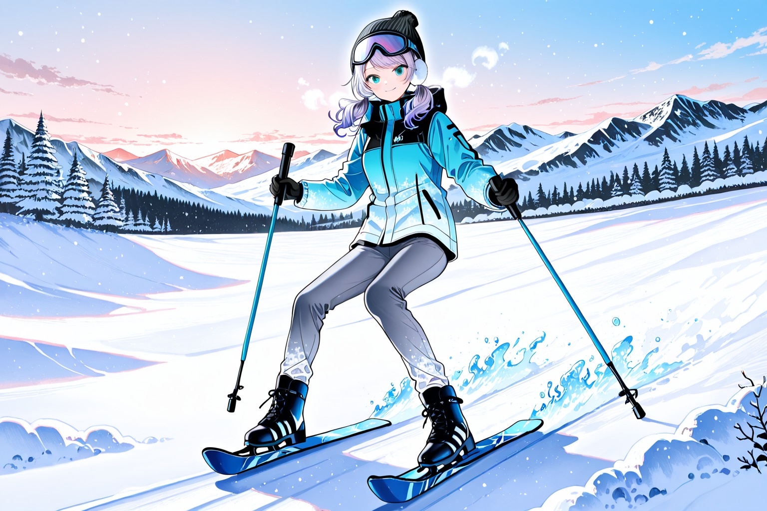 スキー場にて(PHOENIX) | の人気AIイラスト・グラビア