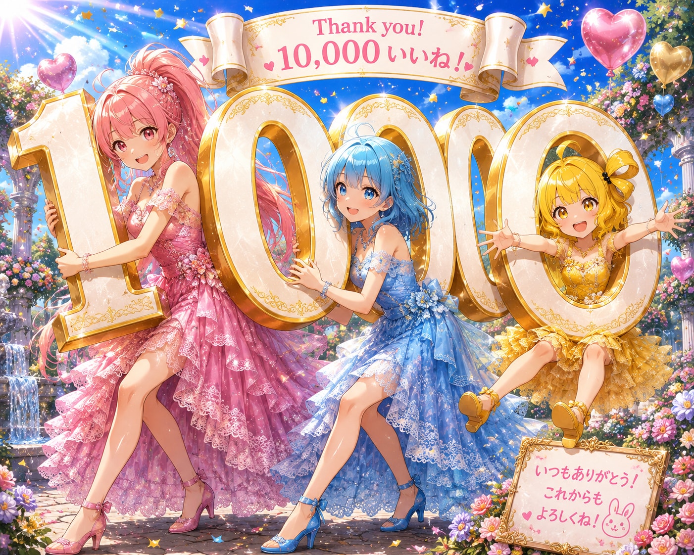 10,000いいね、有難うございます！ | の人気AIイラスト・グラビア