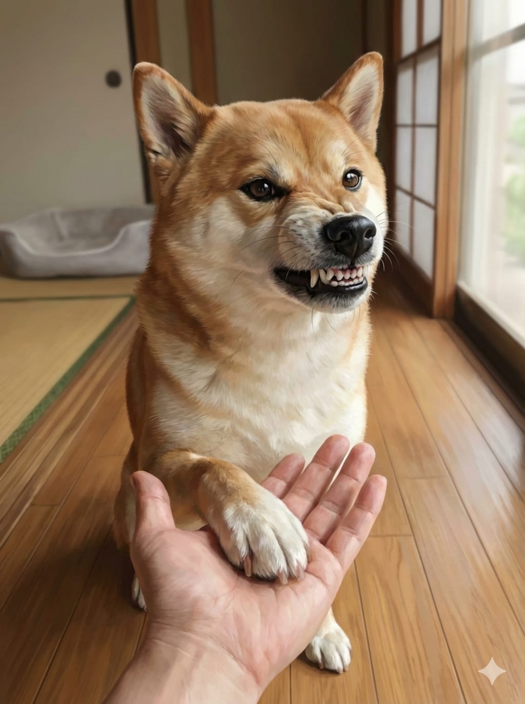 お手にがうがう