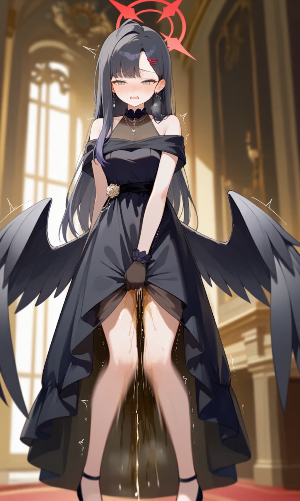 ブ〇アカ ドレスでお漏らし