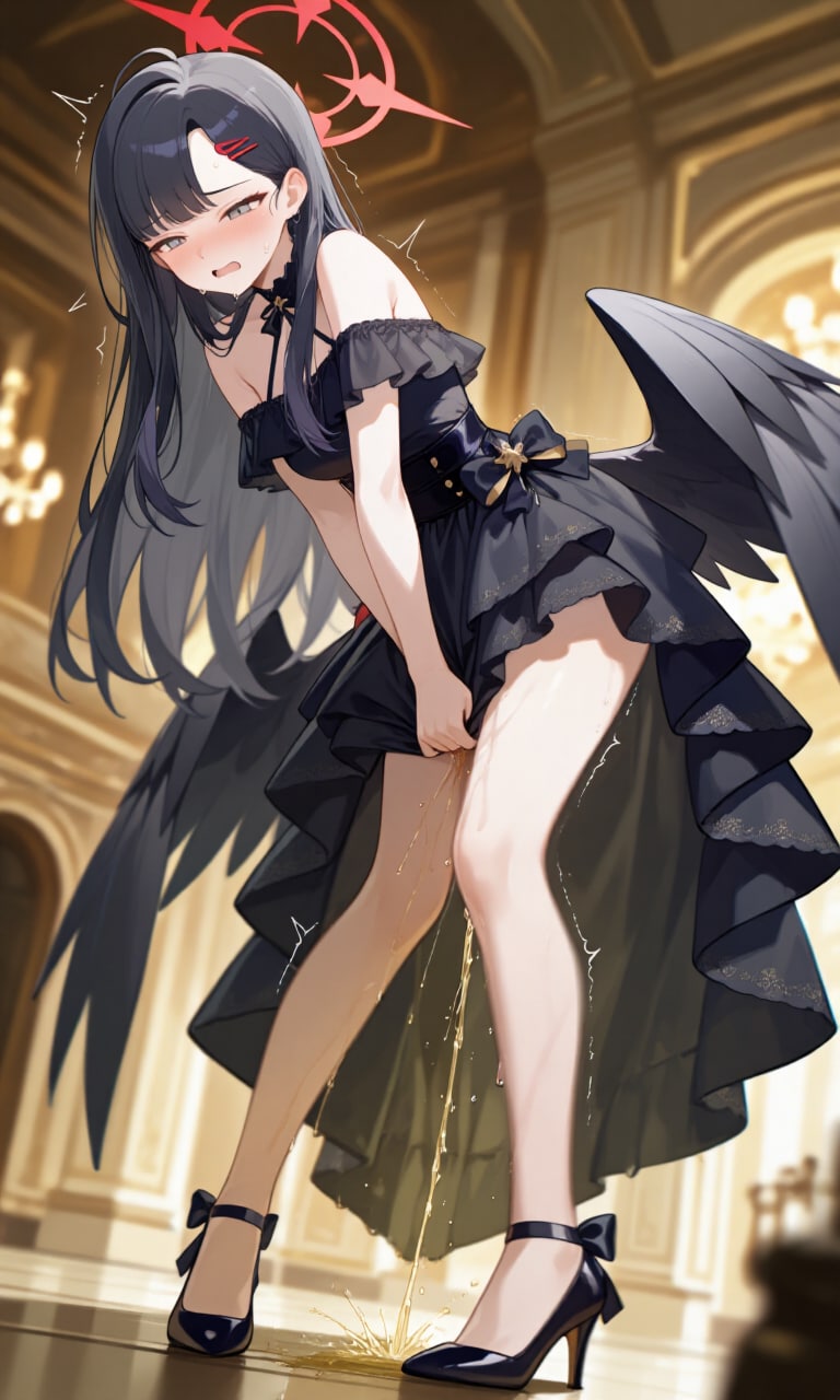 ブ〇アカ ドレスでお漏らし