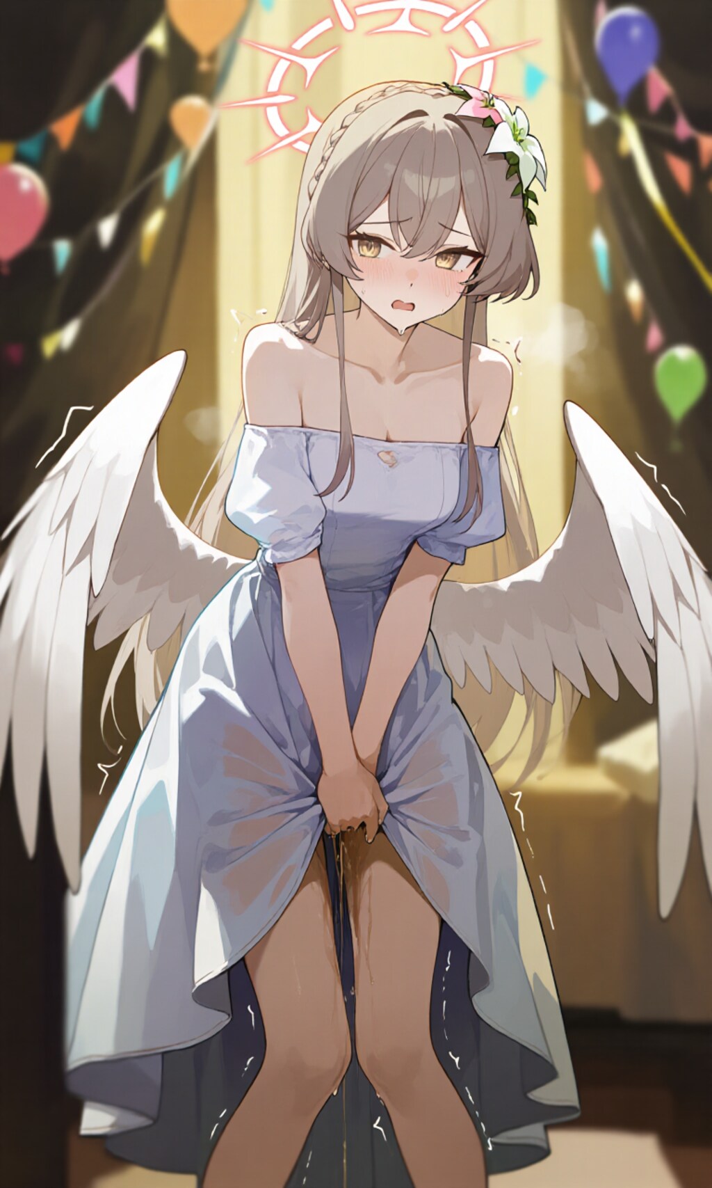 ブ〇アカ ドレスでお漏らし