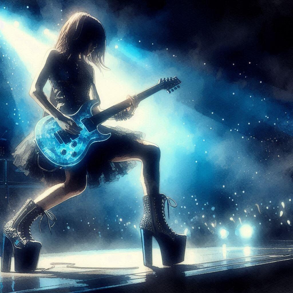 シルエットギター2