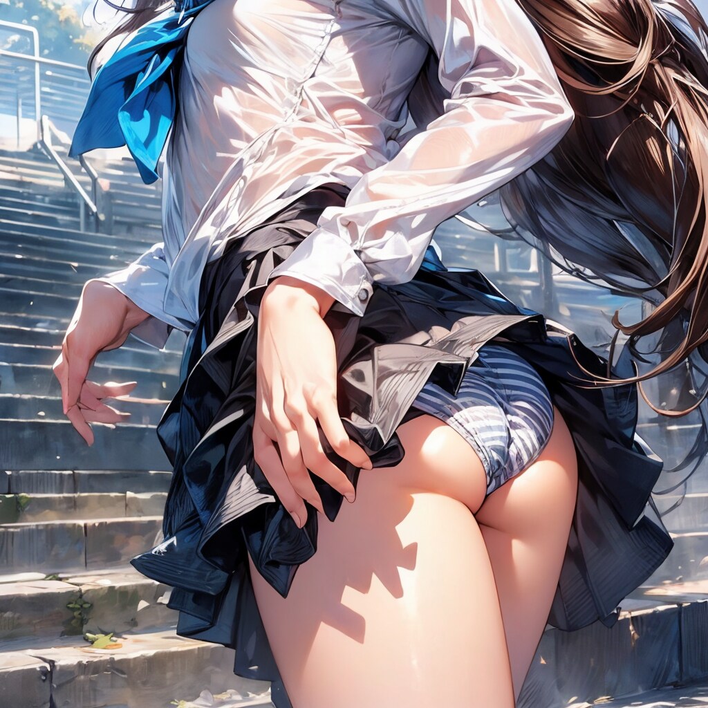 見上げた先は（高精細）