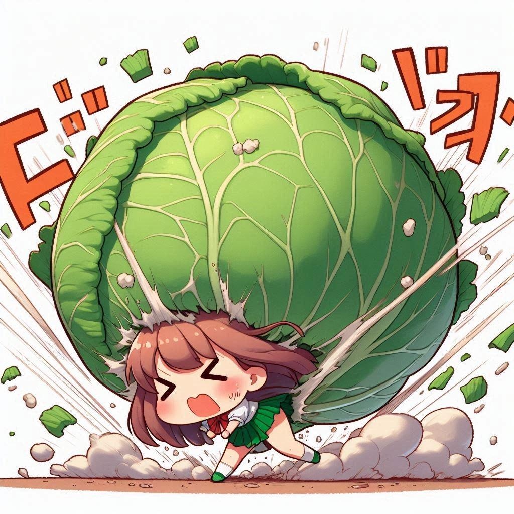 【謎画像】ちびキャラちゃーん！新しいキャベツよー！