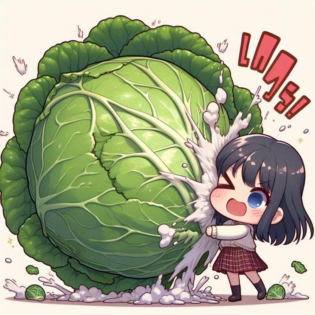 【謎画像】ちびキャラちゃーん！新しいキャベツよー！