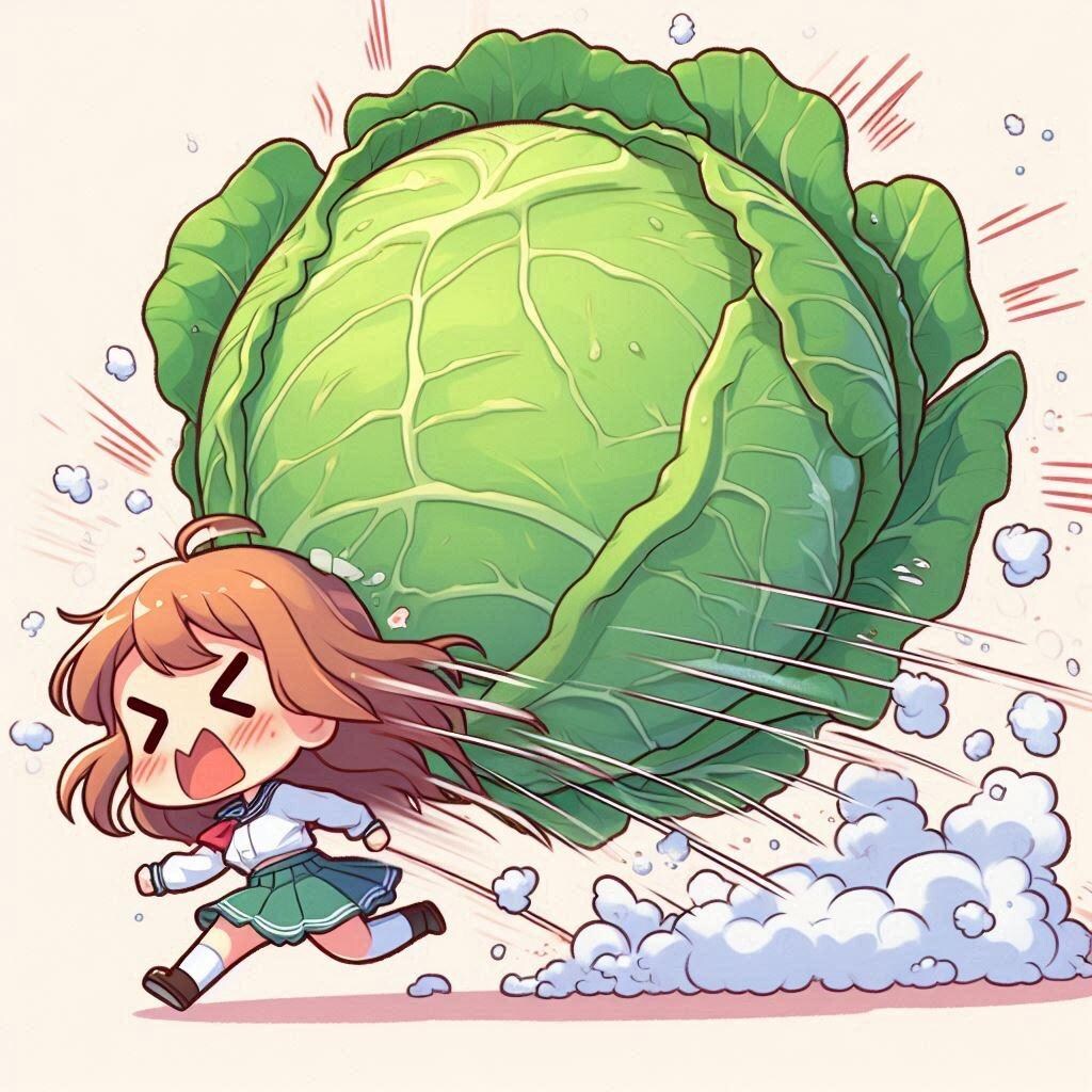 【謎画像】ちびキャラちゃーん！新しいキャベツよー！