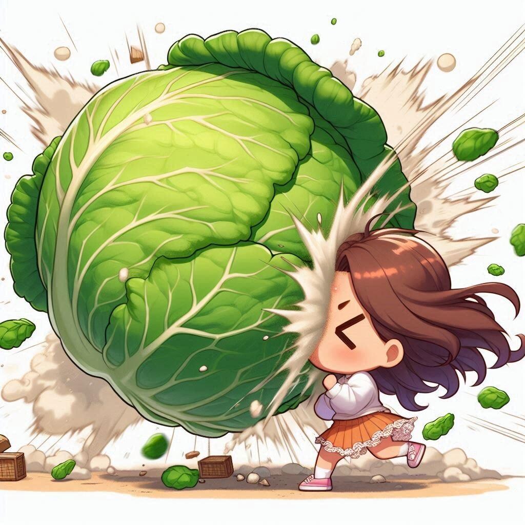 【謎画像】ちびキャラちゃーん！新しいキャベツよー！