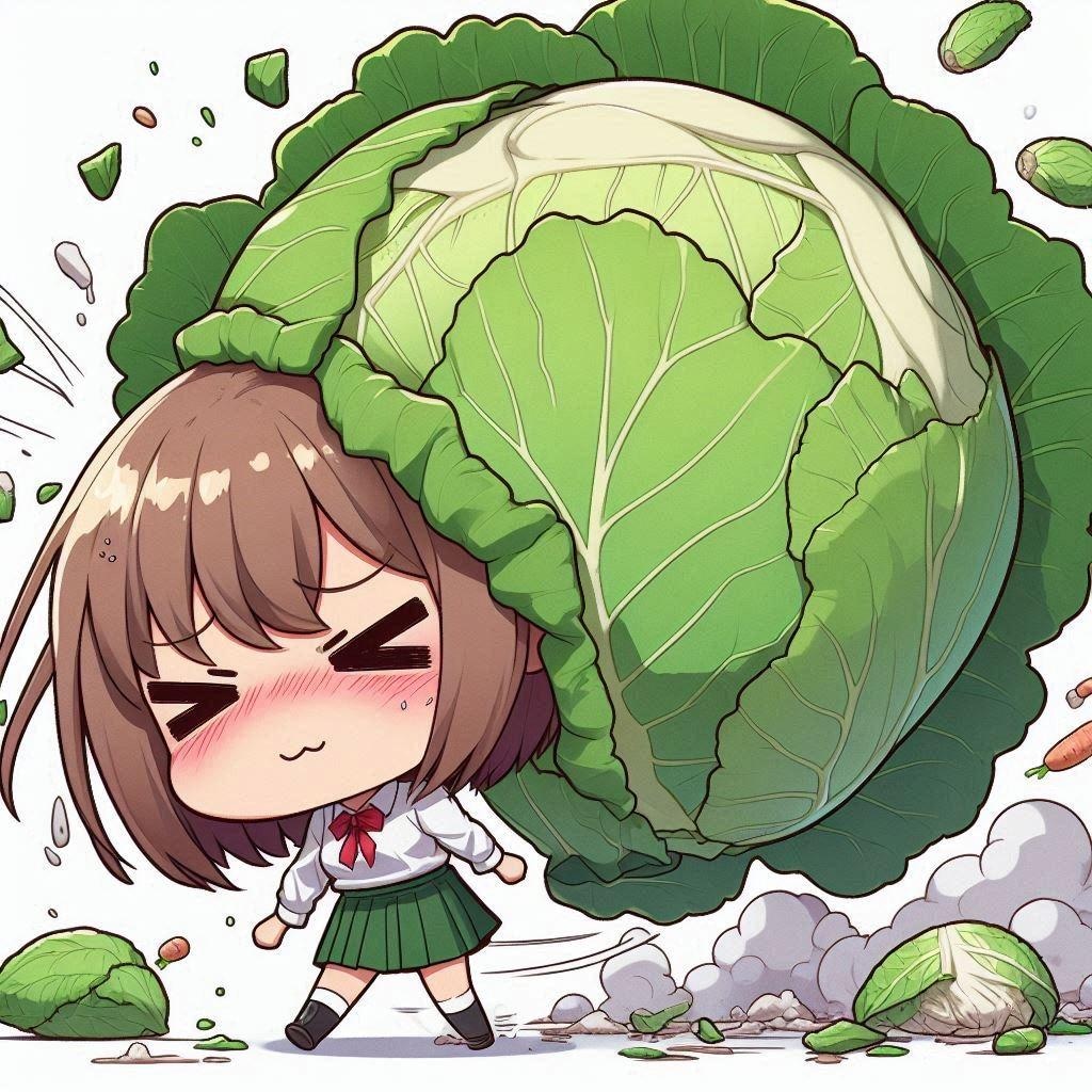 【謎画像】ちびキャラちゃーん！新しいキャベツよー！