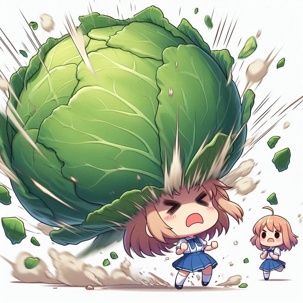 【謎画像】ちびキャラちゃーん！新しいキャベツよー！