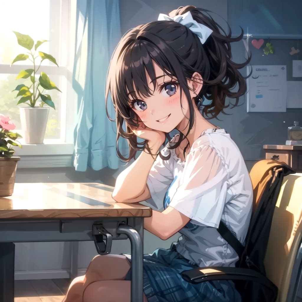 微笑む少女