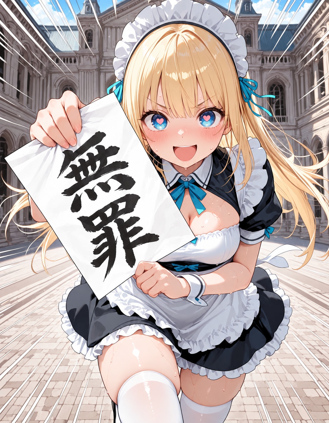 （法廷で）戦うメイド | の人気AIイラスト・グラビア