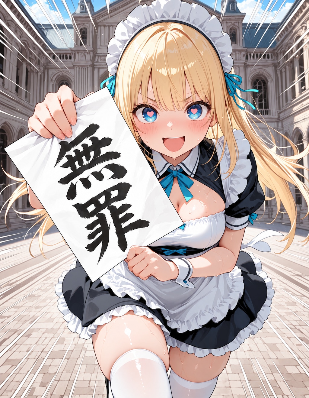 （法廷で）戦うメイド