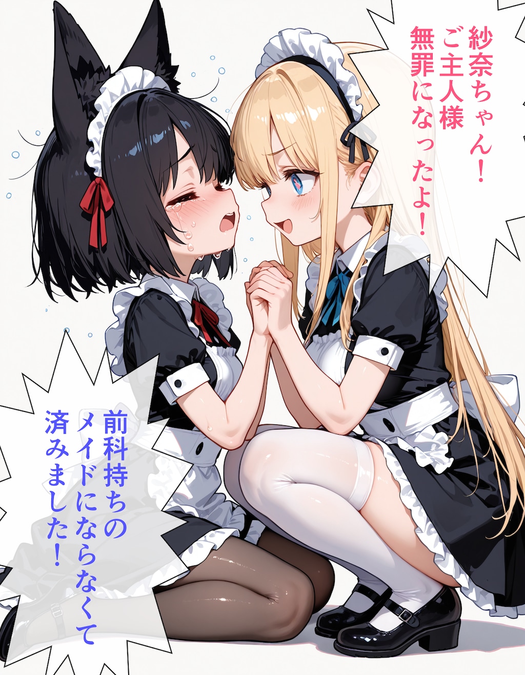 （法廷で）戦うメイド