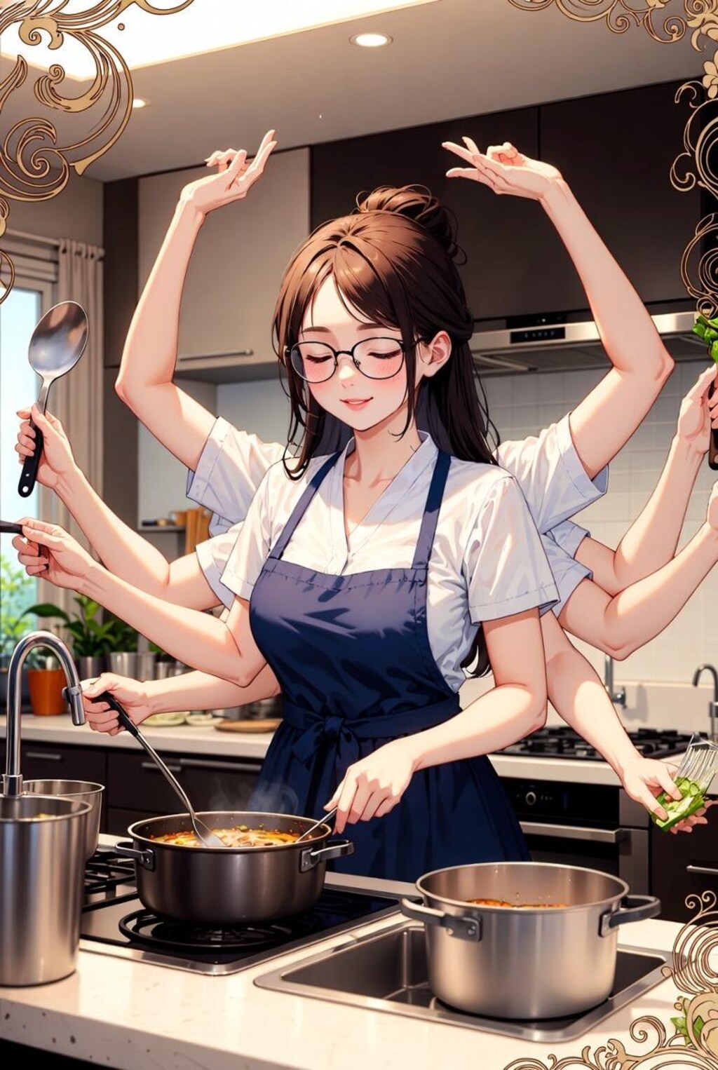 前世が神様なウチの嫁の家事