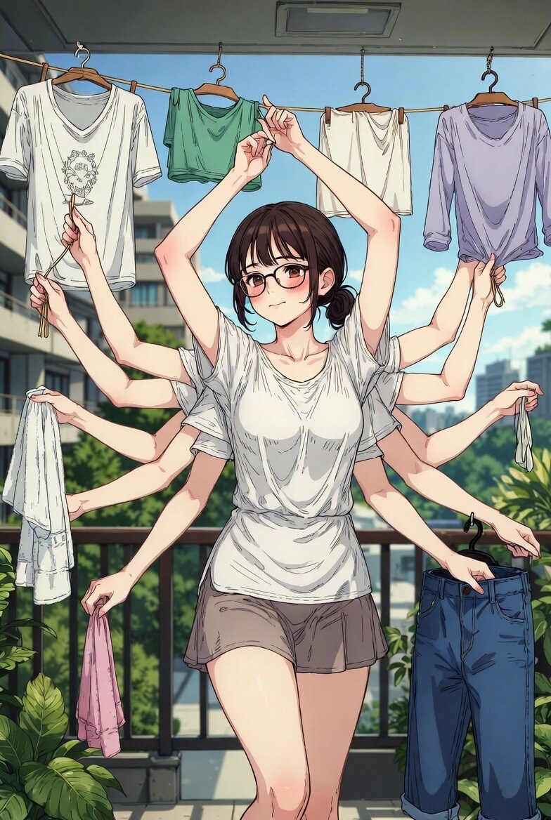 前世が神様なウチの嫁の家事