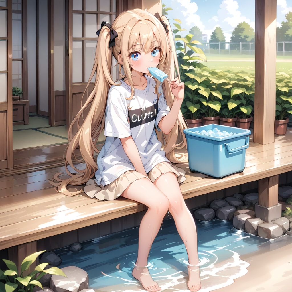 冷たくて気持ちいいよ。