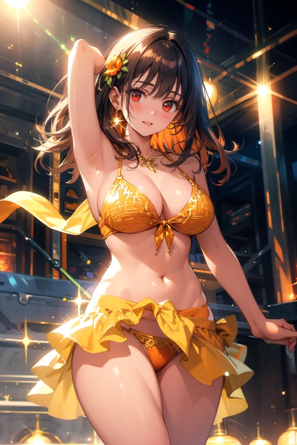 ライブシアターでの踊り子