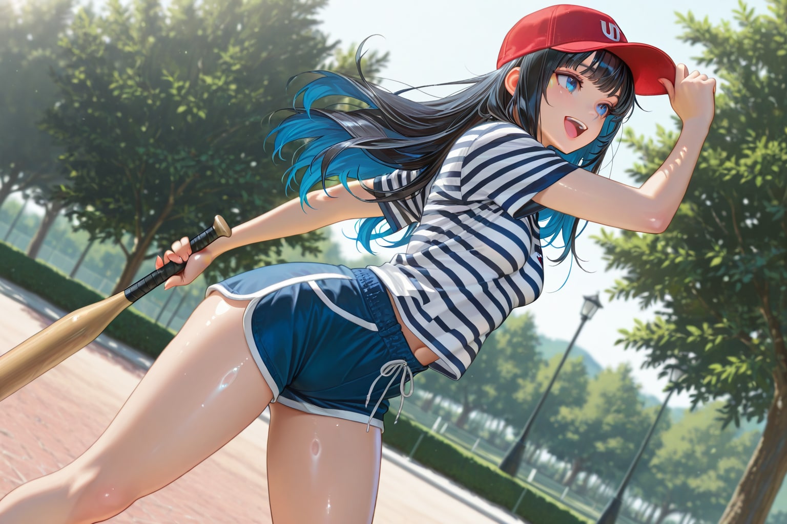 練習をする野球女子ちゃん | の人気AIイラスト・グラビア