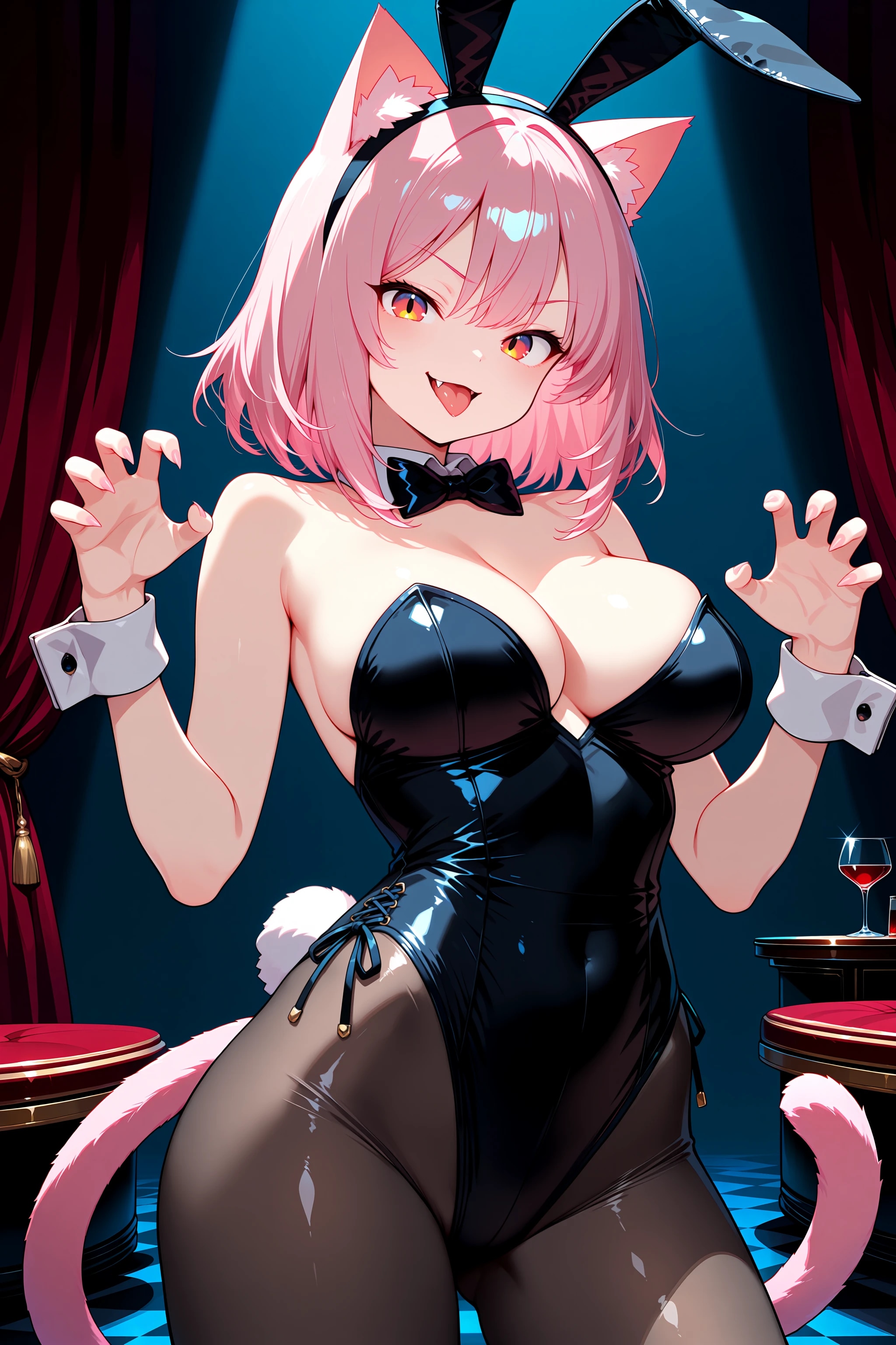 バニーの日2日目(笑)　バニー服着た猫耳さん