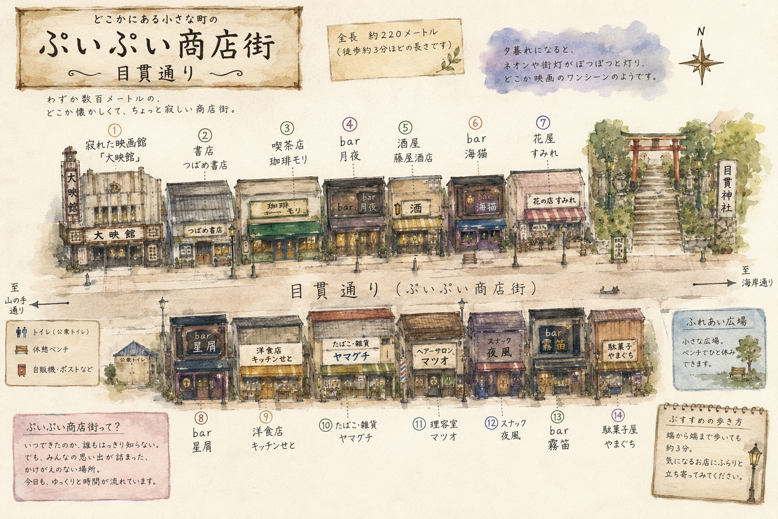 ちちぷい商店街。