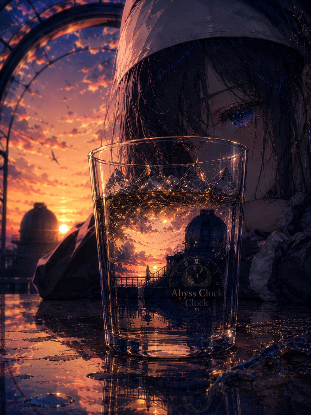 Abyss Clock VI — Last Light Reflection