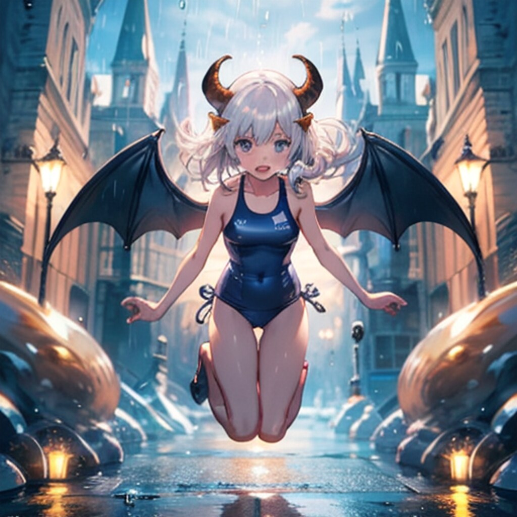 雨の日の悪魔っ子250610